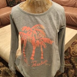 Lilly Pulitzer Pullover Gray Crew Neck Sweatshirt